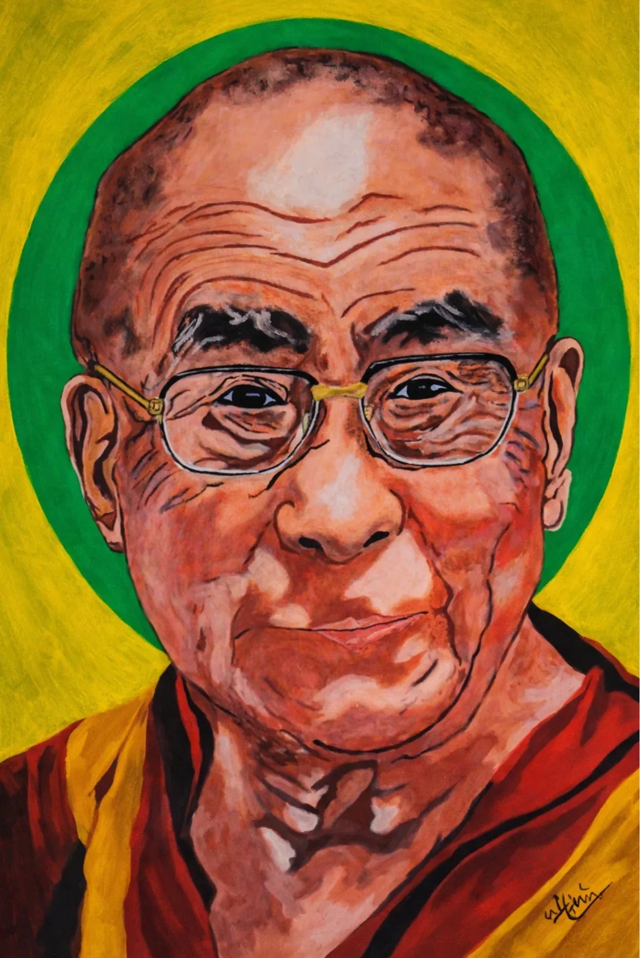 H.H Dalai Lama - Fine Art Print